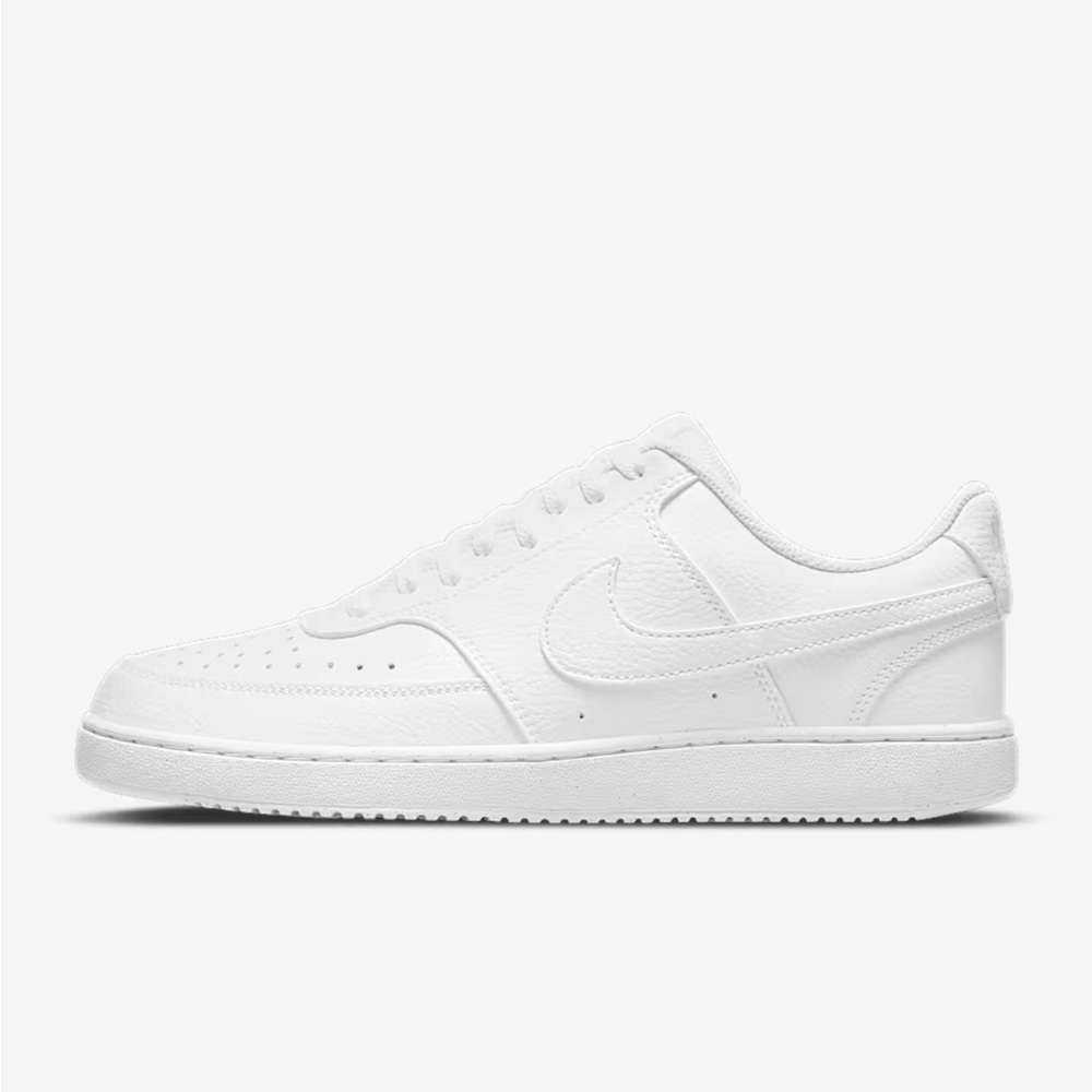 Nike | Men's Court Vision Low Next Nature Shoes All-White Sneakers Size 12